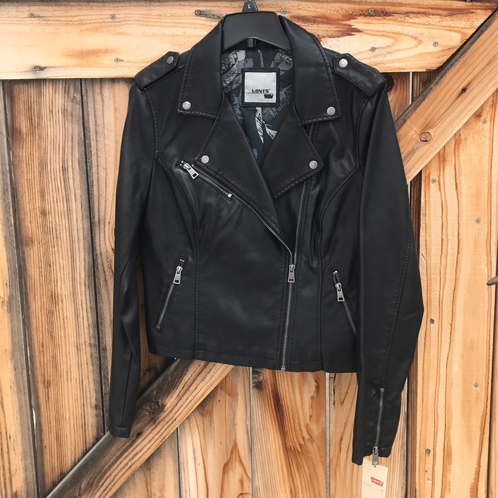 NWT Levi’s vegan leather moto jacket